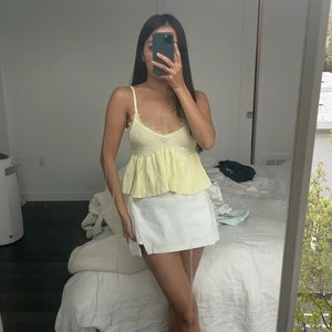 Zara Knit light yellow spring summer top - Brand New